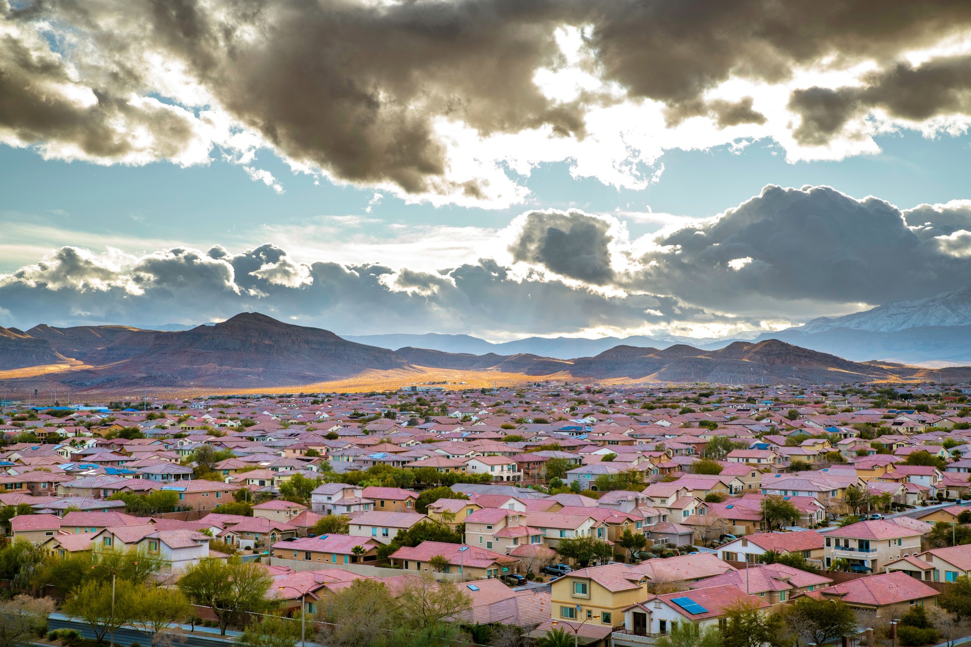 Las Vegas suburb residential area